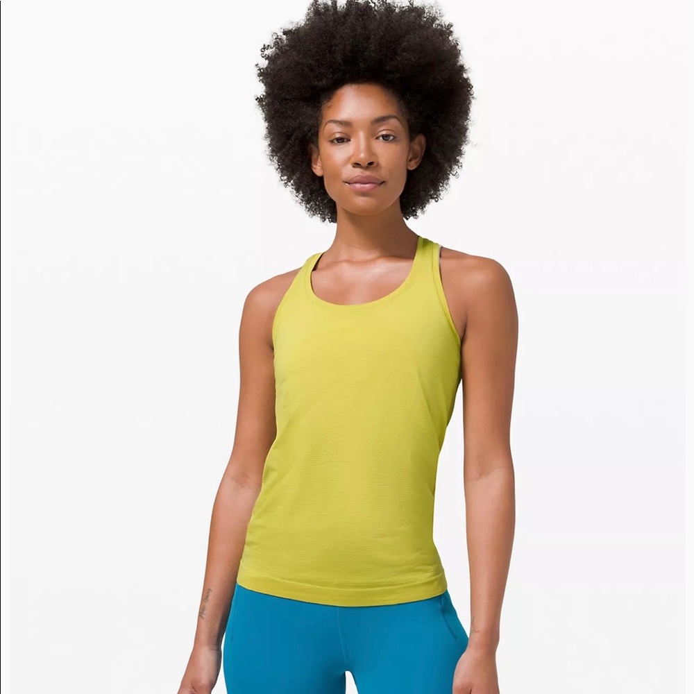 Lululemon Swiftly Tech Tank 2.0 in Yellow Pear